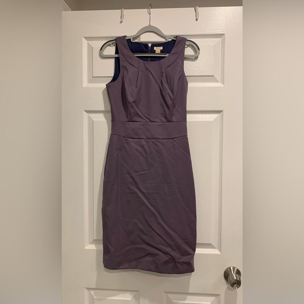 J Crew Purple Sheath Dress- Size 00